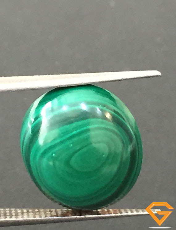 12.09 ct Natural Certified Malachite stone